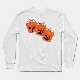 Halloween Pumpkin Buckets Long Sleeve T-Shirt